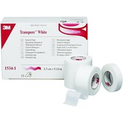 3M Medical Tape Transpore 1 x 10 yds White, 12Box 1534-1